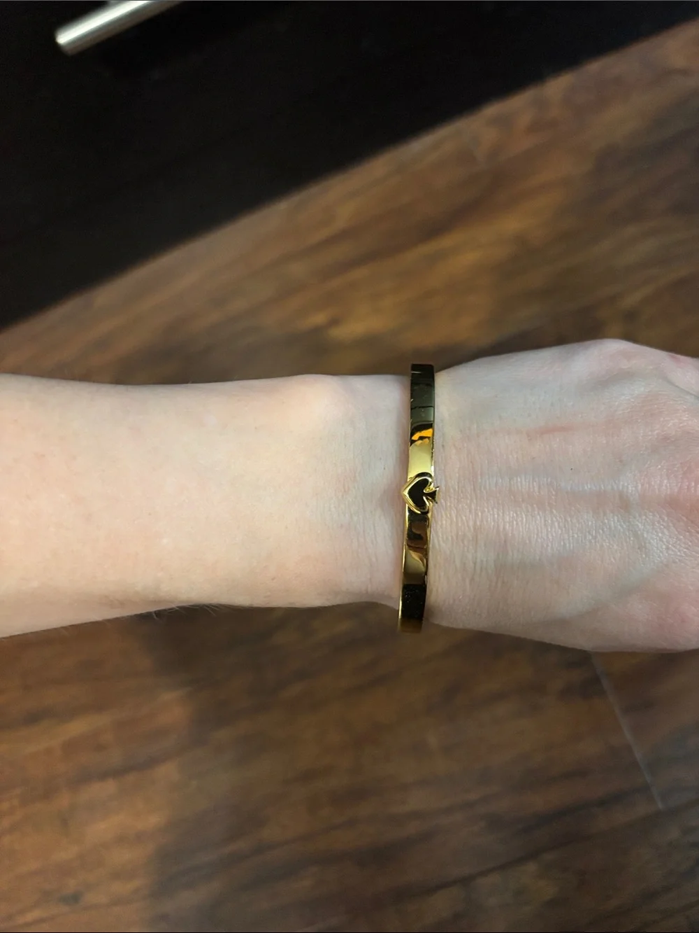 Kate Spade Gold Heart Accent Bangle Bracelet - Picture 5 of 5